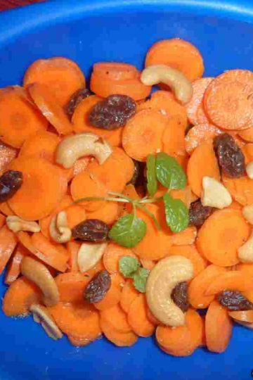 Carrot raisin salad