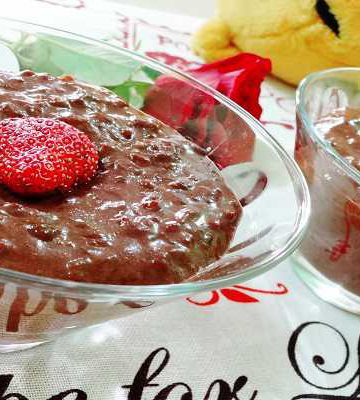 Chocolate Rice Pudding / Chocolate Kheer Recipe