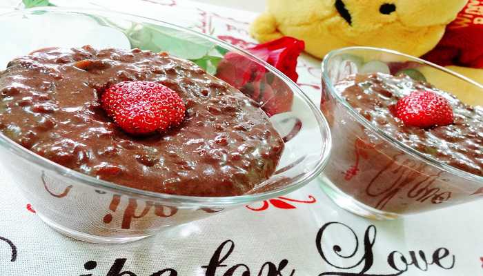 Chocolate Rice Pudding / Chocolate Kheer Recipe
