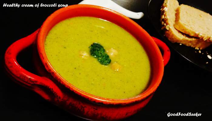 healthy cream of broccoli soup
