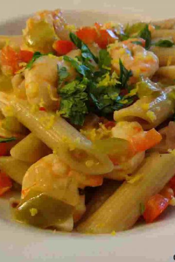Shrimp and Peppers Pasta Recipe