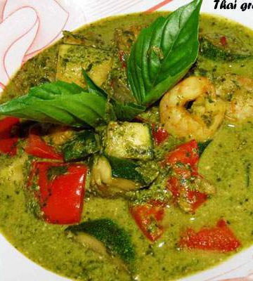 Thai Veggie and Shrimp Green Curry Recipe